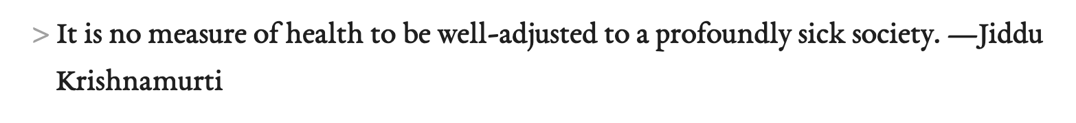 Markdown blockquotes